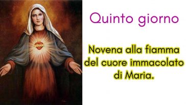 Novena alla fiamma del cuore immacolato di Maria - quinto Giorno